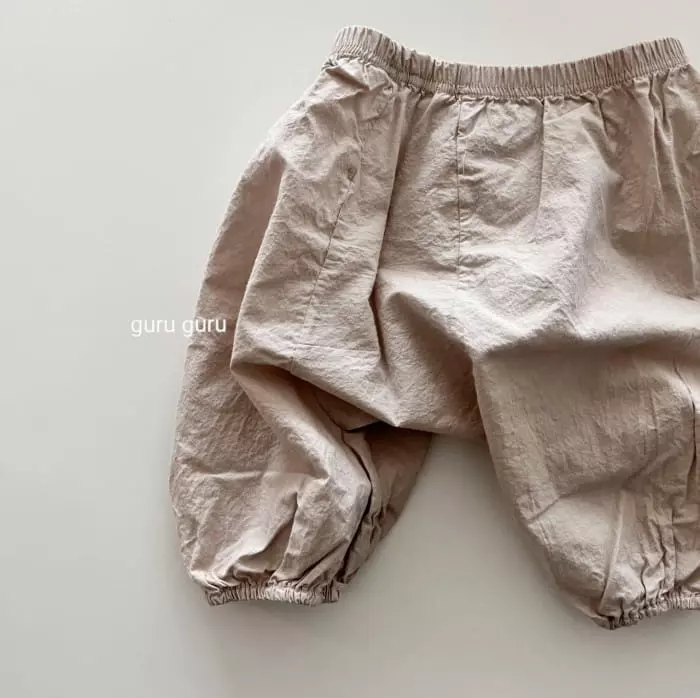 Guru Guru - Korean Baby Fashion - #babyootd - Cotton Slit Baggy Pants - 4