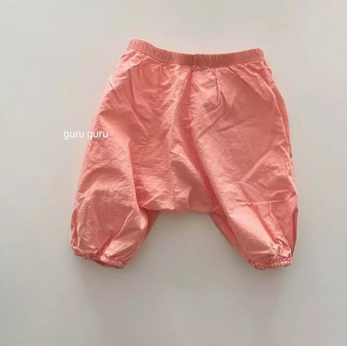 Guru Guru - Korean Baby Fashion - #babyoutfit - Cotton Slit Baggy Pants - 5