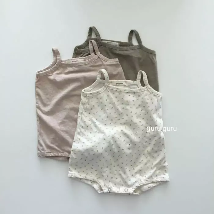 Guru Guru - Korean Baby Fashion - #onlinebabyboutique - String Sleeveless Bodysuit - 10