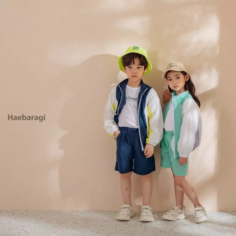 Haebaragi - Korean Children Fashion - #discoveringself - Windbreaker Top Bottom Set - 3