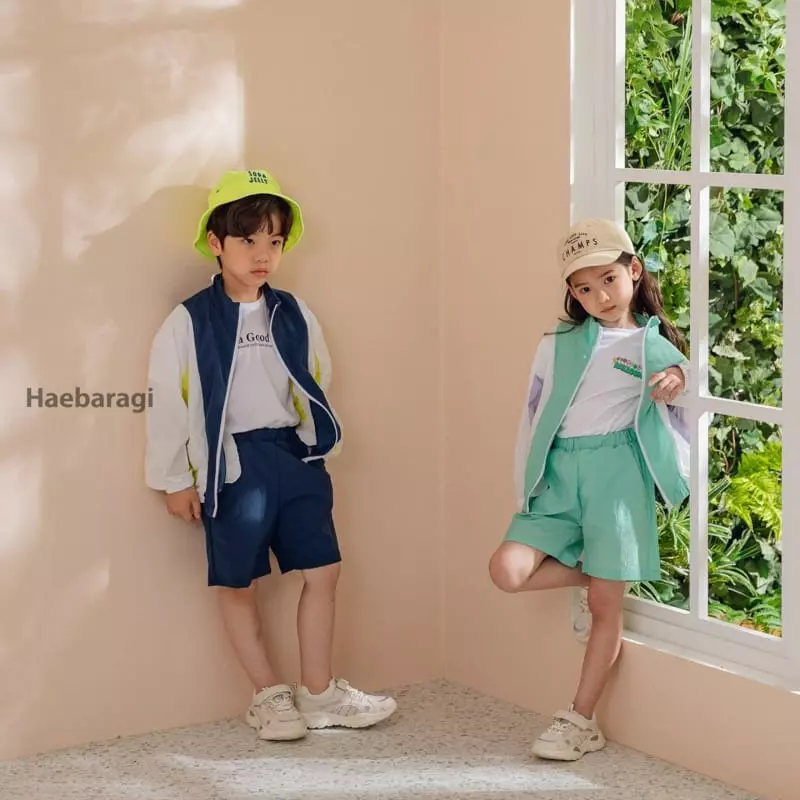 Haebaragi - Korean Children Fashion - #discoveringself - Windbreaker Top Bottom Set - 4