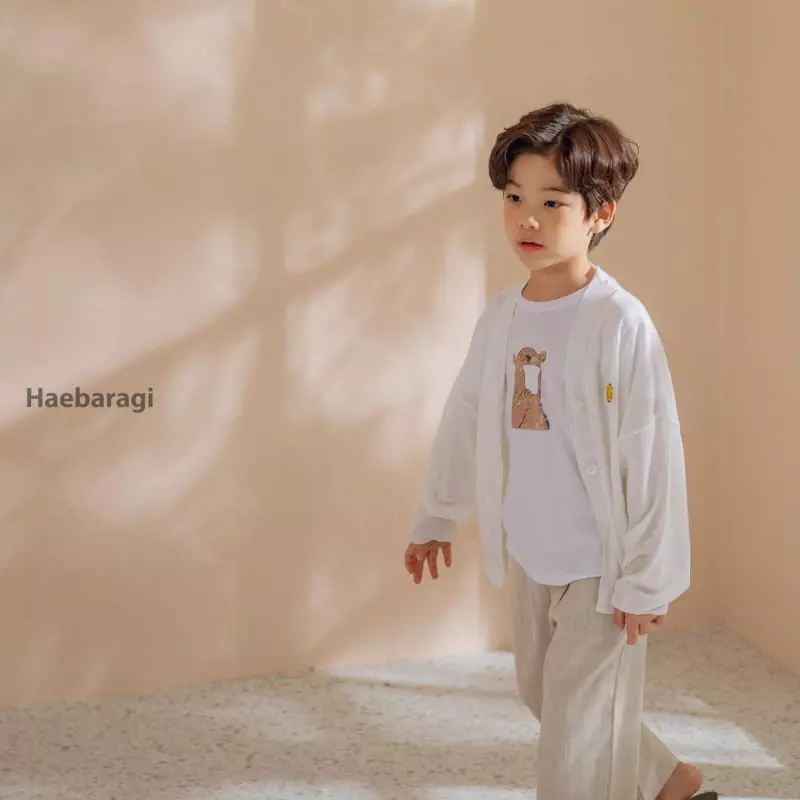 Haebaragi - Korean Children Fashion - #kidsstore - Bread Bear Tee - 5