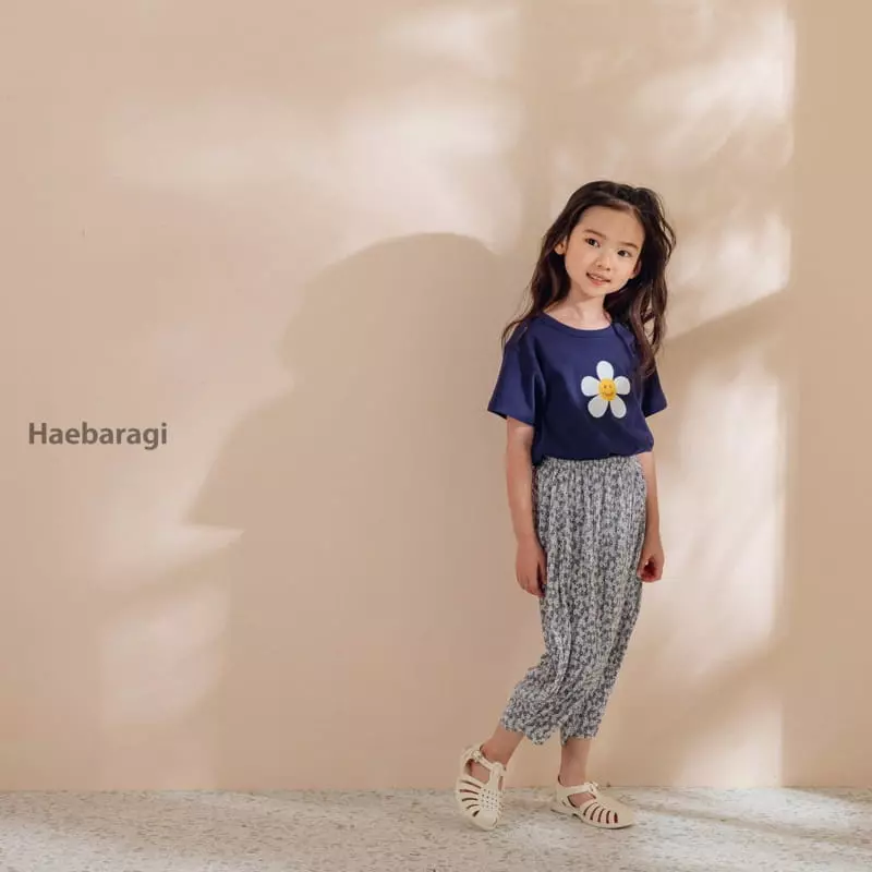 Haebaragi - Korean Children Fashion - #kidsstore - Flower Tee - 3