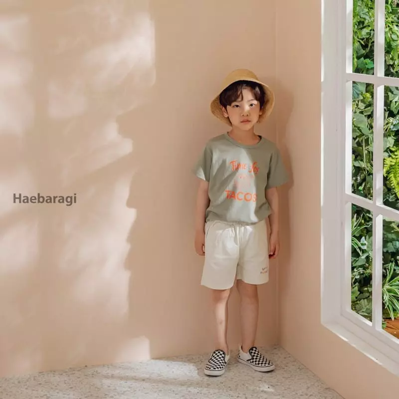 Haebaragi - Korean Children Fashion - #kidzfashiontrend - Smile Embroidery Shorts - 3