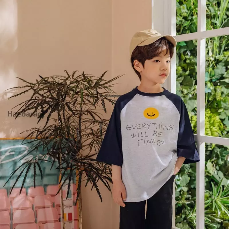 Haebaragi - Korean Children Fashion - #littlefashionista - Smile Raglan Tee - 7