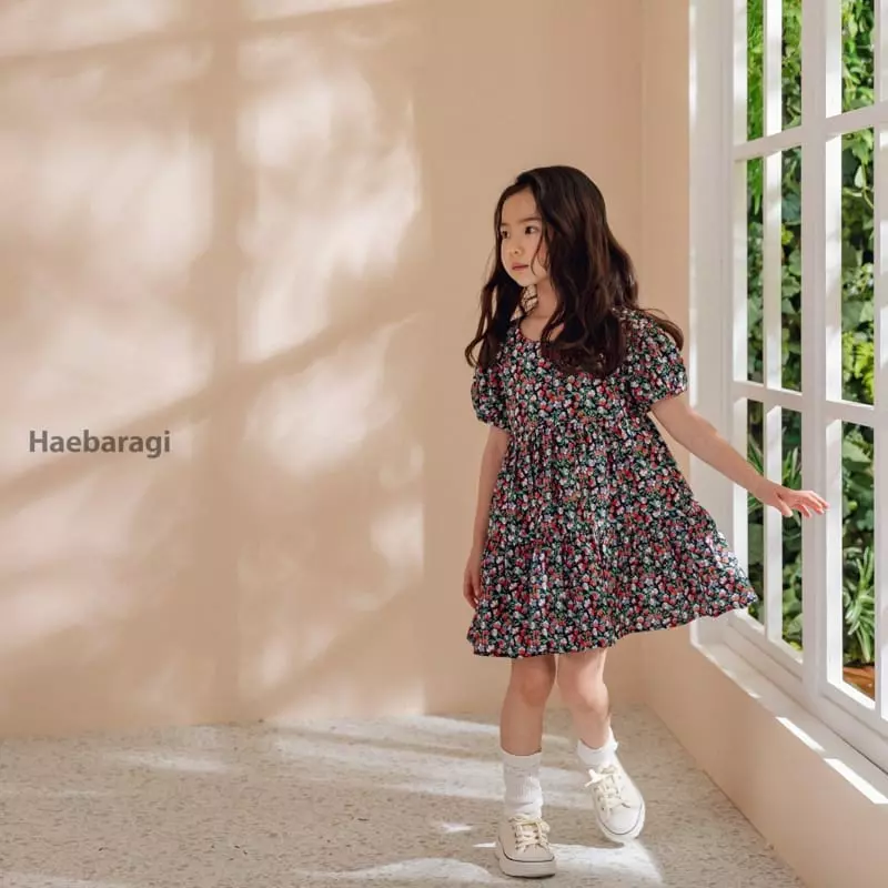 Haebaragi - Korean Children Fashion - #littlefashionista - Flower Cancan One-piece - 7