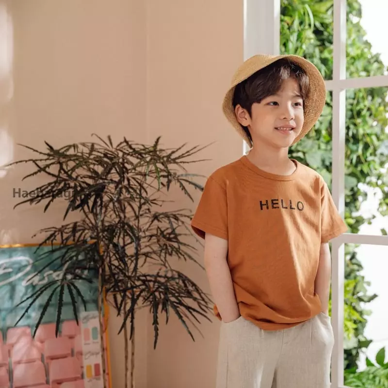 Haebaragi - Korean Children Fashion - #littlefashionista - Hello Tee - 3
