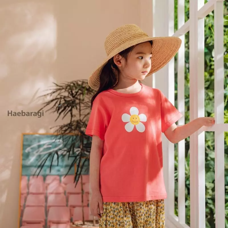 Haebaragi - Korean Children Fashion - #todddlerfashion - Flower Tee - 10