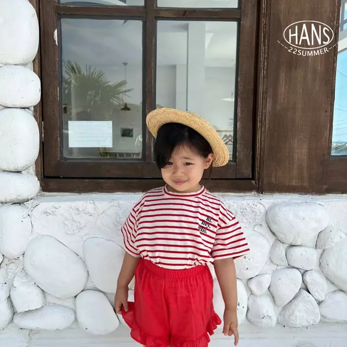 Han's - Korean Children Fashion - #childofig - H Stripes Tee - 7
