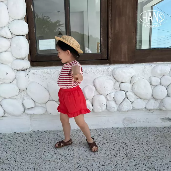 Han's - Korean Children Fashion - #childofig - H Stripes Tee - 8