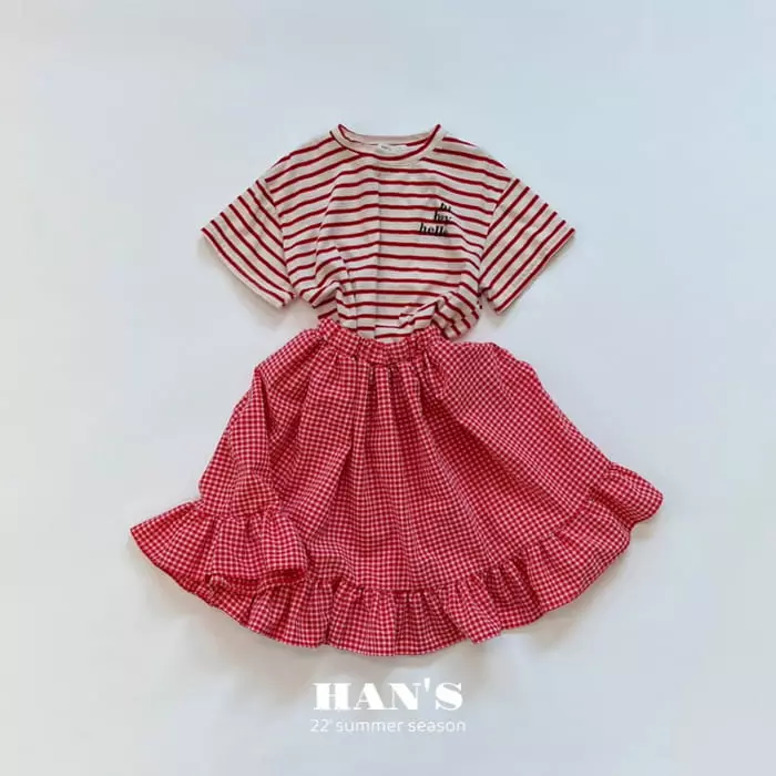 Han's - Korean Children Fashion - #discoveringself - H Stripes Tee - 11
