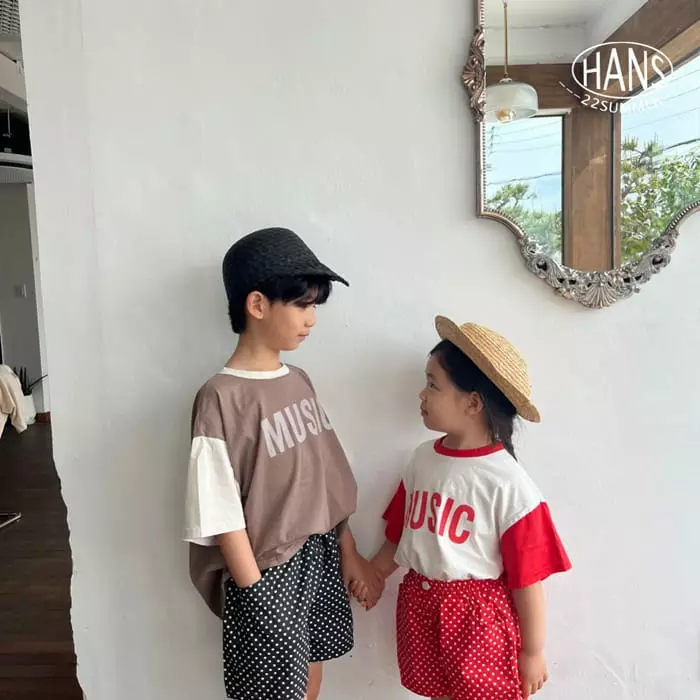 Han's - Korean Children Fashion - #kidzfashiontrend - Music Tee - 3