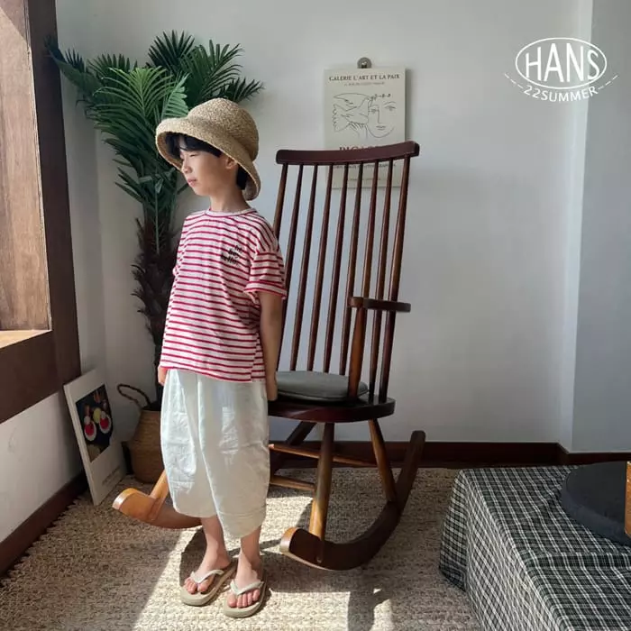 Han's - Korean Children Fashion - #kidzfashiontrend - H Stripes Tee