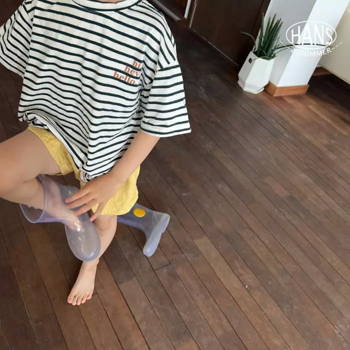 Han's - Korean Children Fashion - #littlefashionista - H Stripes Tee - 4