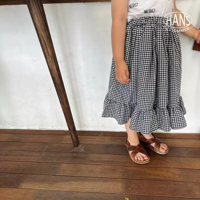 Han's - Korean Children Fashion - #toddlerclothing - Checky Skirt - 6