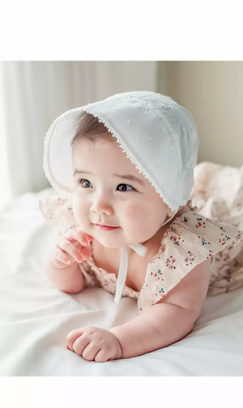 Happy Prince - Korean Baby Fashion - #babyboutique - Hella Lace Baby Bonnet