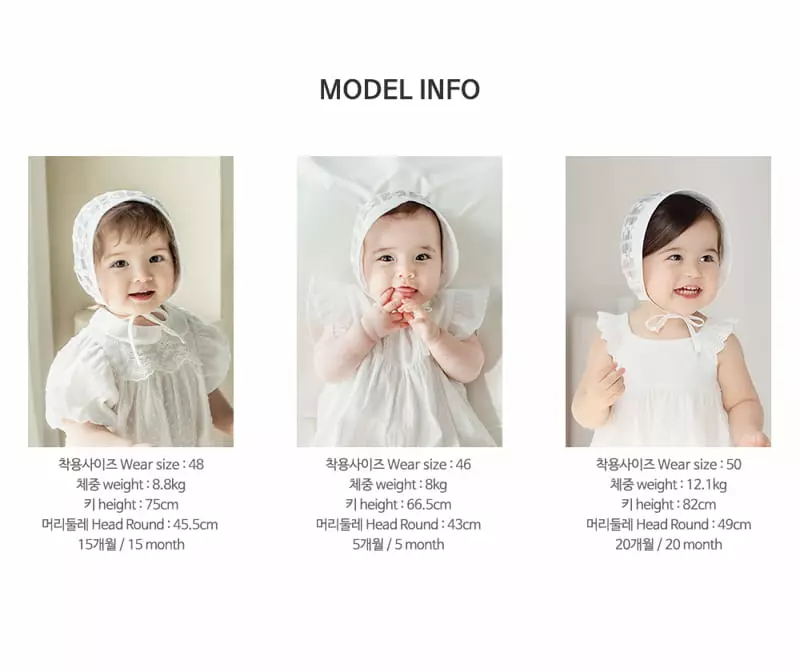 Happy Prince - Korean Baby Fashion - #babyboutique - Estell Lace Baby Bonnet - 11