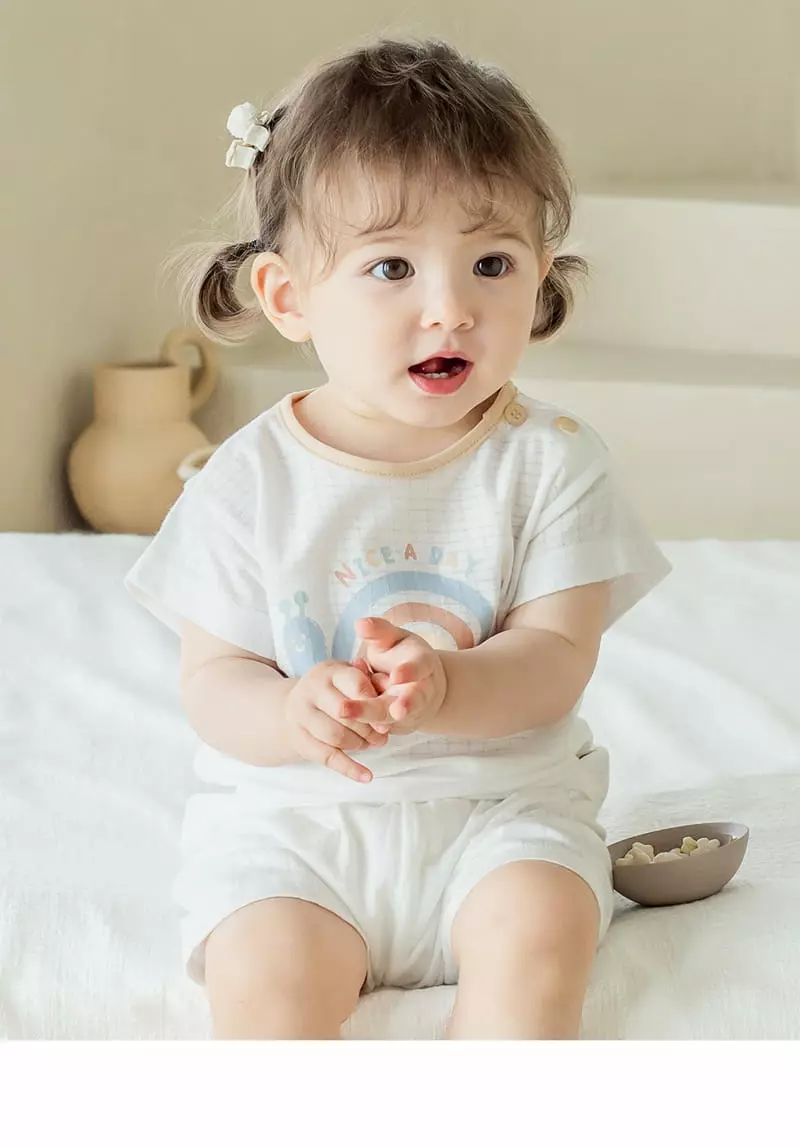 Happy Prince - Korean Baby Fashion - #babyfashion - Dao Comfy Belly Baby Longe Wear Ivory - 2