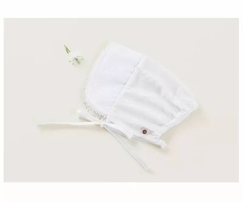 Happy Prince - Korean Baby Fashion - #babyfever - Hella Lace Baby Bonnet - 5