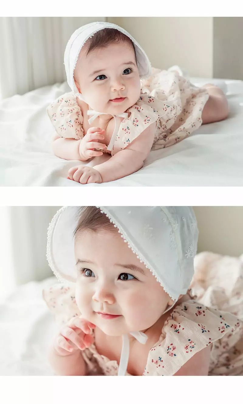 Happy Prince - Korean Baby Fashion - #babygirlfashion - Hella Lace Baby Bonnet - 6