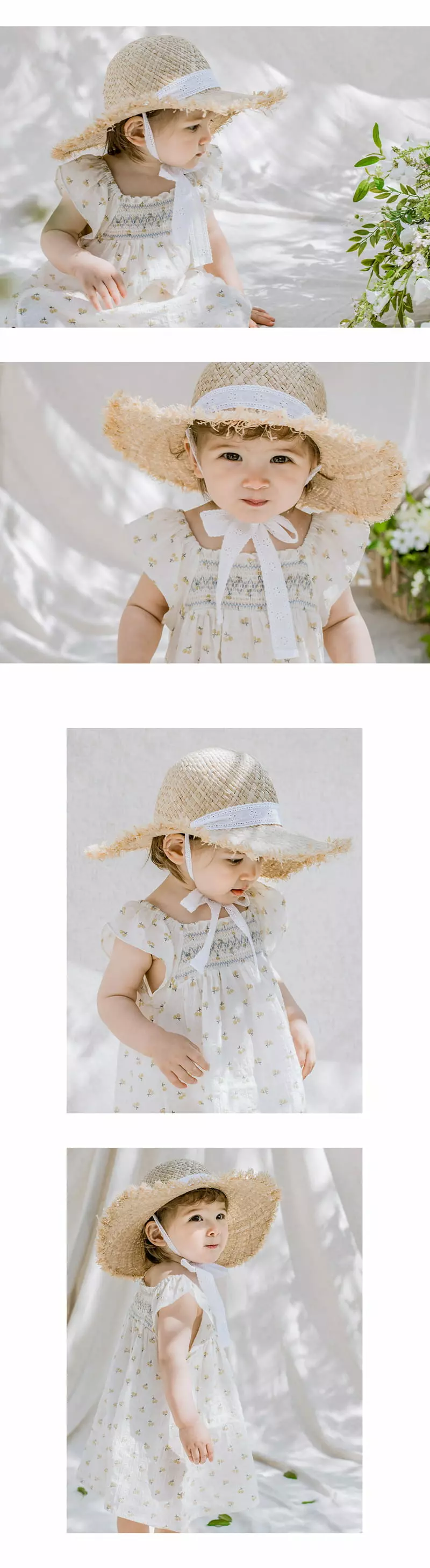 Happy Prince - Korean Baby Fashion - #babyootd - Evelyn Lace Raphia Hat - 3
