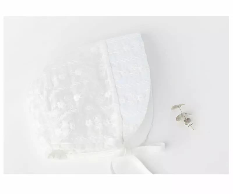 Happy Prince - Korean Baby Fashion - #babyoutfit - Estell Lace Baby Bonnet - 5