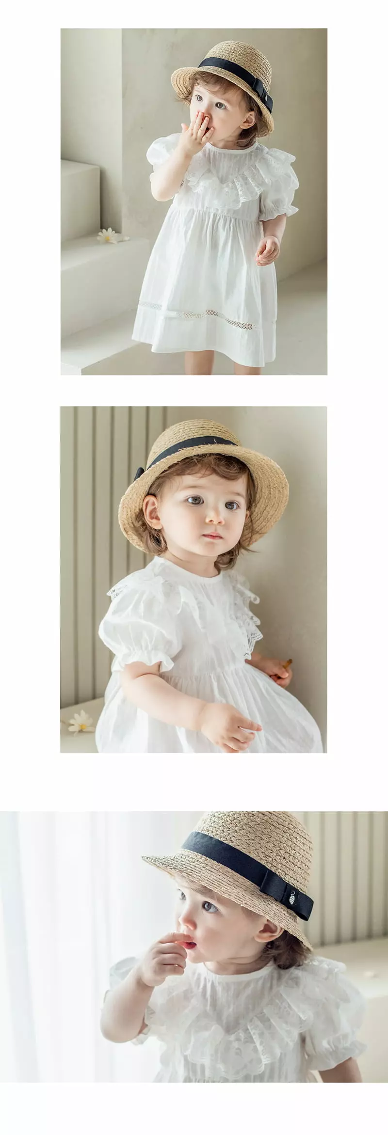 Happy Prince - Korean Baby Fashion - #babyoutfit - Shopia Straw Hat - 5