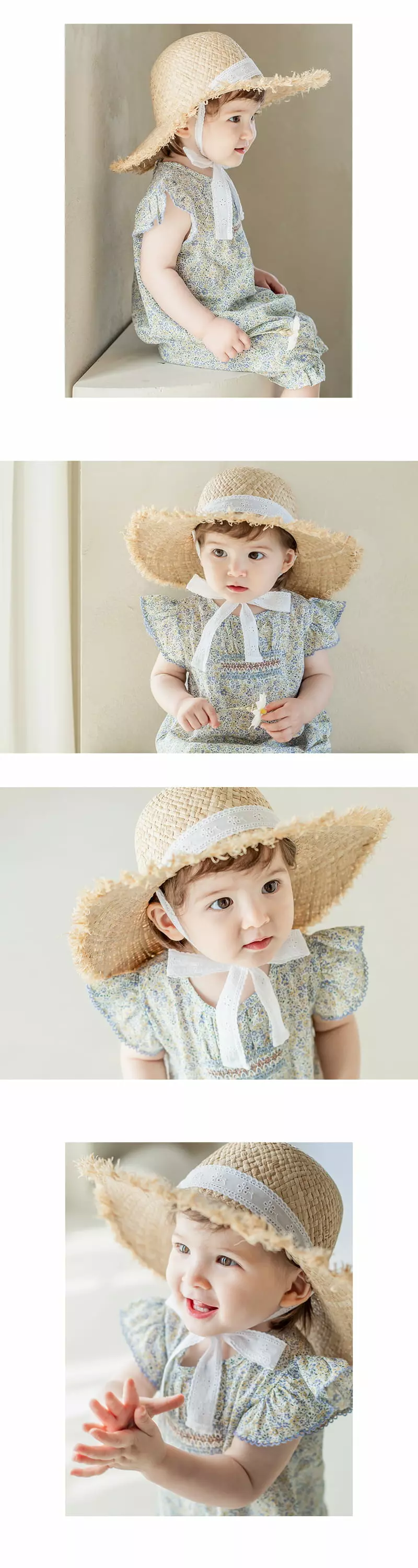 Happy Prince - Korean Baby Fashion - #babywear - Evelyn Lace Raphia Hat - 6