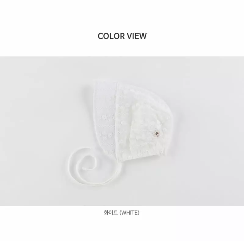 Happy Prince - Korean Baby Fashion - #onlinebabyshop - Estell Lace Baby Bonnet - 9