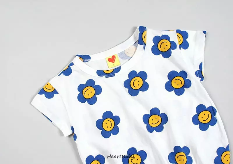 Heart Baby - Korean Baby Fashion - #onlinebabyboutique - Daisy Short Sleeves Bodysuit - 4