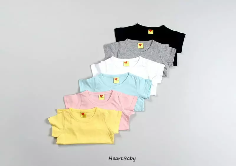 Heart Baby - Korean Children Fashion - #Kfashion4kids - Heart Color Tee