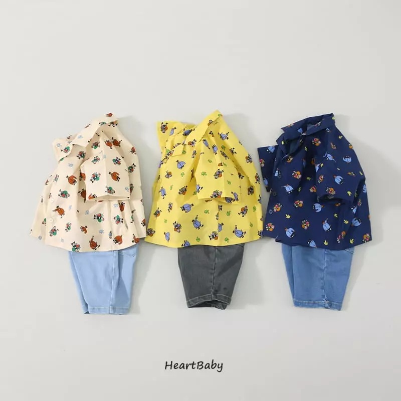 Heart Baby - Korean Children Fashion - #childofig - Reon Collar Shirt - 2
