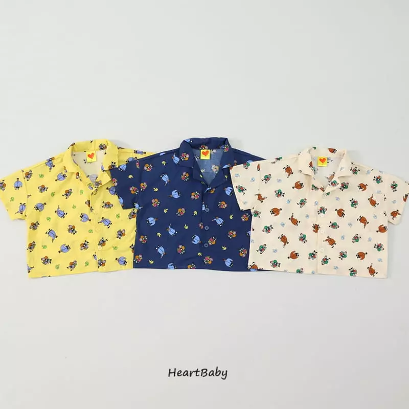 Heart Baby - Korean Children Fashion - #childofig - Reon Collar Shirt - 3