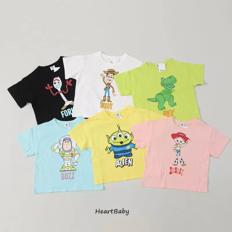 Heart Baby - Korean Children Fashion - #childrensboutique - Toy Story Short Sleeves Tee