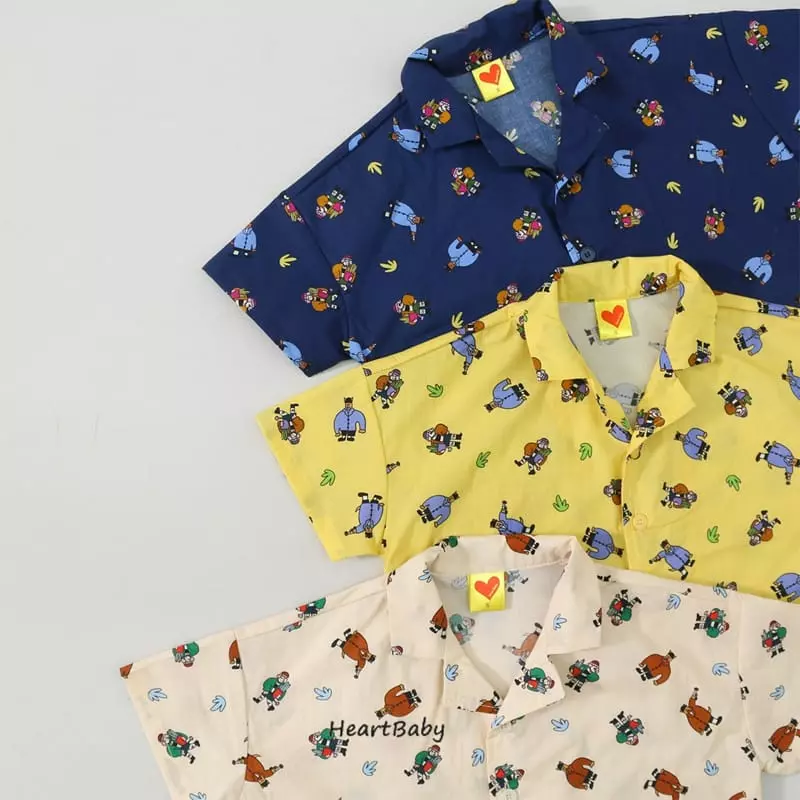 Heart Baby - Korean Children Fashion - #childofig - Reon Collar Shirt - 4