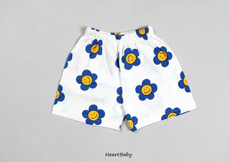 Heart Baby - Korean Children Fashion - #designkidswear - Daisy Short Sleeves Top Bottom Set - 6