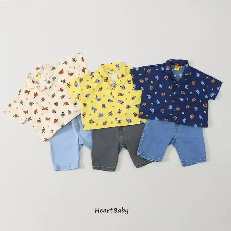 Heart Baby - Korean Children Fashion - #designkidswear - Reon Collar Shirt - 5