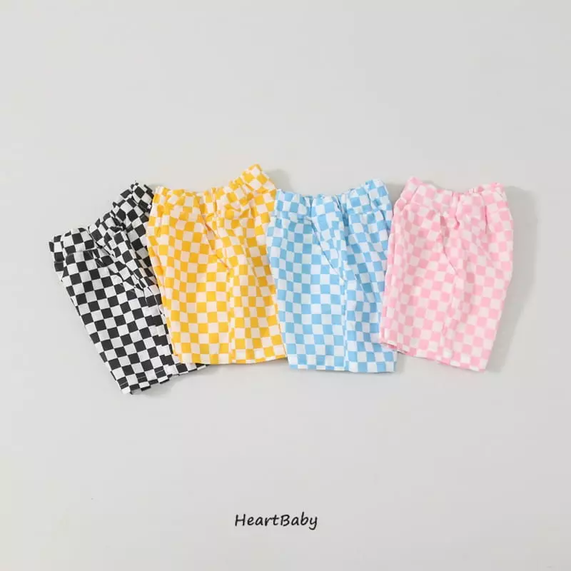 Heart Baby - Korean Children Fashion - #discoveringself - Check Chess Shorts - 2