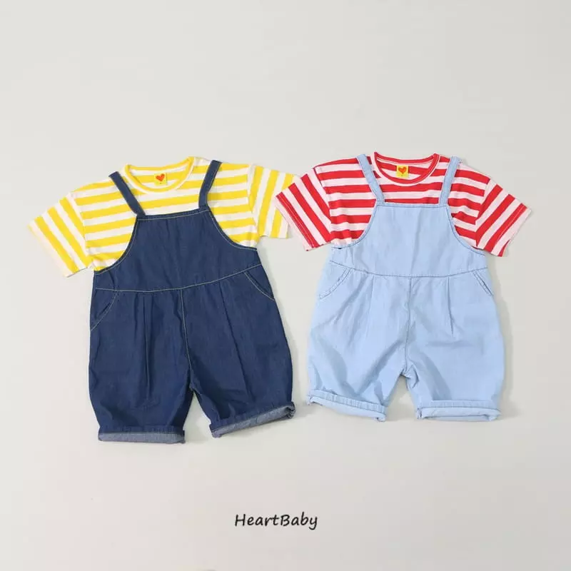 Heart Baby - Korean Children Fashion - #discoveringself - Balloon Dungarees