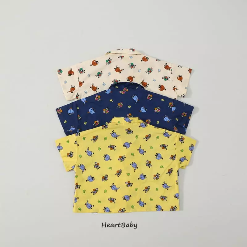 Heart Baby - Korean Children Fashion - #fashionkids - Reon Collar Shirt - 7