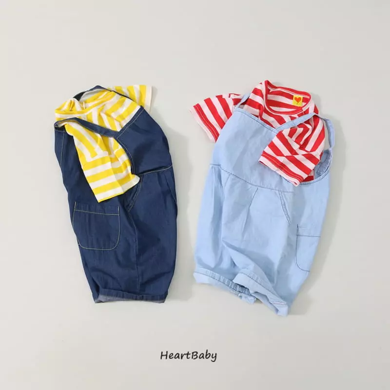 Heart Baby - Korean Children Fashion - #fashionkids - Balloon Dungarees - 2
