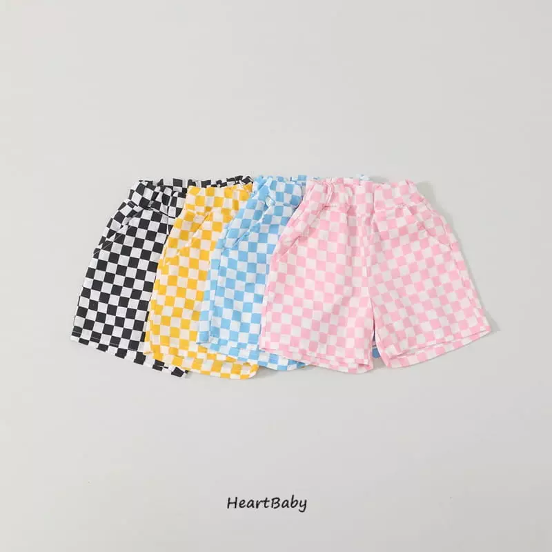 Heart Baby - Korean Children Fashion - #kidsstore - Check Chess Shorts - 5