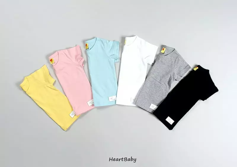 Heart Baby - Korean Children Fashion - #littlefashionista - Heart Color Tee - 2