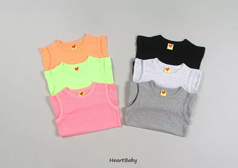 Heart Baby - Korean Children Fashion - #littlefashionista - Layered Color Long Sleeveless