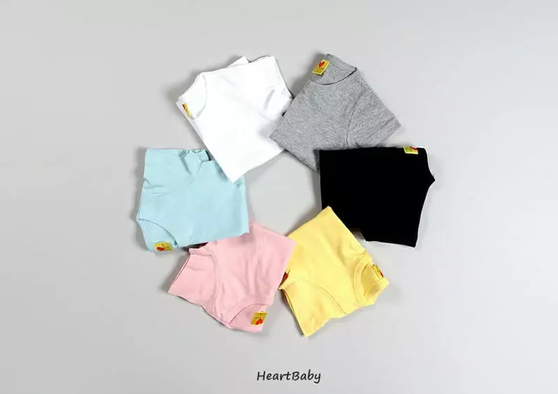 Heart Baby - Korean Children Fashion - #magicofchildhood - Heart Color Tee - 3