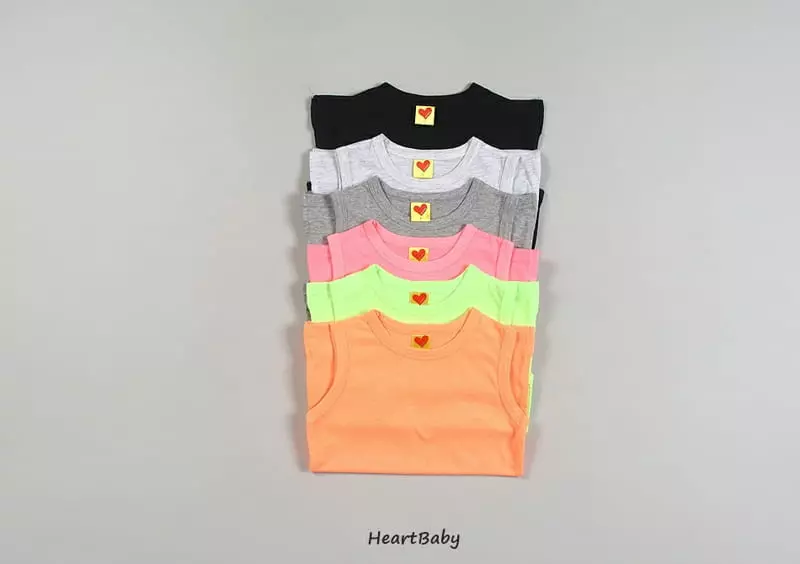 Heart Baby - Korean Children Fashion - #magicofchildhood - Layered Color Long Sleeveless - 2