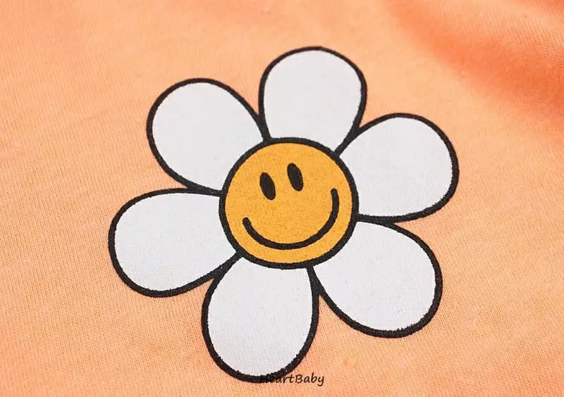 Heart Baby - Korean Children Fashion - #magicofchildhood - Neon Daisy Box Top Bottom Set - 11