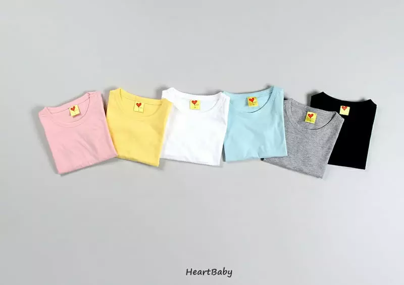 Heart Baby - Korean Children Fashion - #magicofchildhood - Heart Color Tee - 4