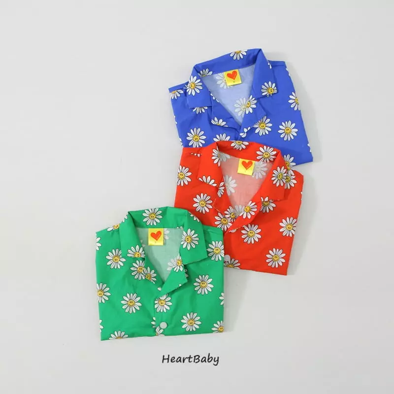 Heart Baby - Korean Children Fashion - #prettylittlegirls - Flower Collar Shirt - 2