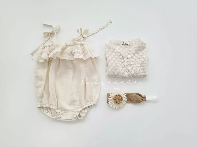 Hi Byebebe - Korean Baby Fashion - #babyboutiqueclothing - Eve Lace Bodysuit - 3